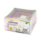 Boîtes en carton PASTEL, carré, assortiment de 12
