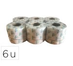 Papier hygienique coldis 400f 2 plis ouate blanche 17gr lot 6 rouleaux