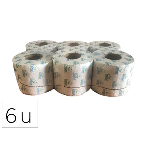 Papier hygienique coldis 400f 2 plis ouate blanche 17gr lot 6 rouleaux