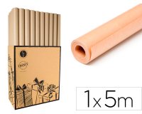 Rouleaux kraft veritable brun 1x5 m  recycle 100%