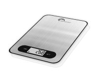 Balance compacte 5kg/1g inox avec batterie rechargeable et remplaçable