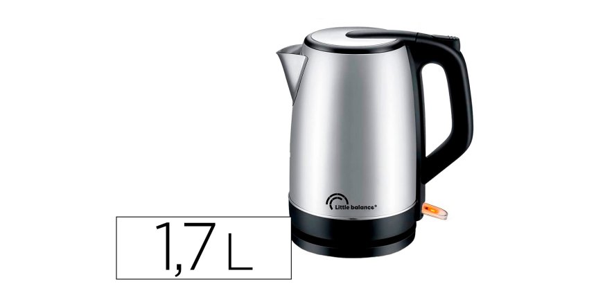 Bouilloire electrique inox 1,7l 2000w sansfil anti       calcaire