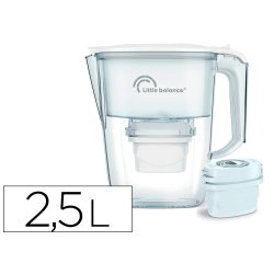 Carafe filtrante claire + 1 cartouche de filtration       capacite 2,5l