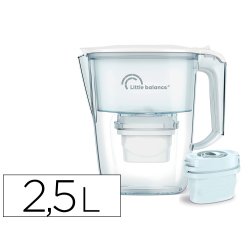 Carafe filtrante claire + 1 cartouche de filtration       capacite 2,5l