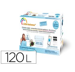 Pack de 6 cartouches filtrantes 120l. chlore 100   l. calcaire