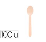 Cuillere bois  jetable 160mm sct x100 unites