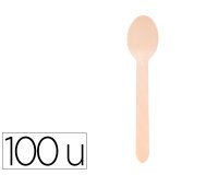 Cuillere bois  jetable 160mm sct x100 unites