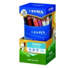 Crayon couleur lyra ferby triangulaire 120mm extrémité fermée usage économe mine 6.25mm diamètre étui carton 36 unités