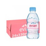 Eau evian bouchon plat rpet 33cl/24