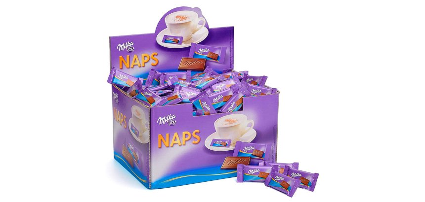 Tablette chocolat milka naps 355 pces bte/1