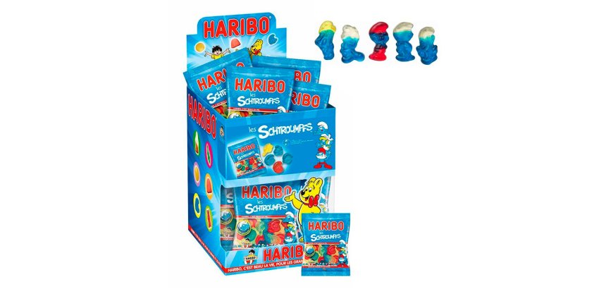 Geli haribo schtroumpf scht 40g/30
