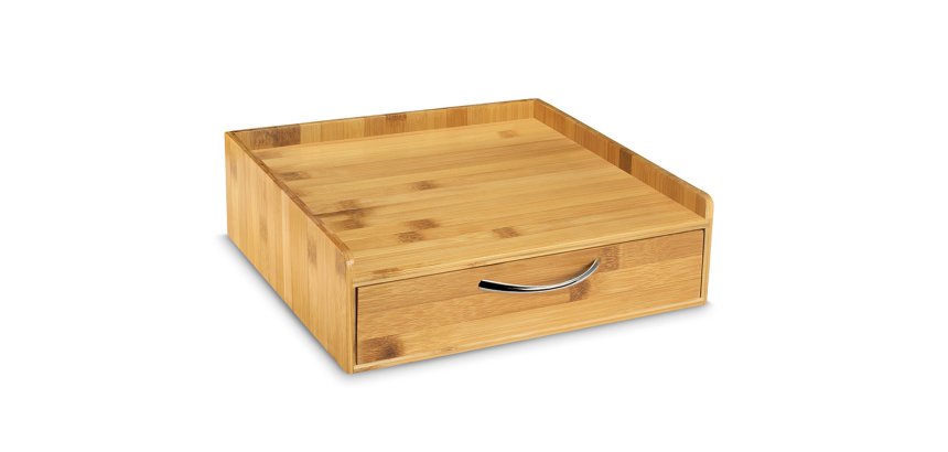 Range-dosettes cep en bambou contenance 50 dosettes        95 x 330 x 334 mm