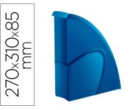 Porte-revues cep riviera polystyrene capacite 700f     270x310x85 mm coloris bleu    porcelaine
