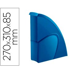 Porte-revues cep riviera polystyrene capacite 700f     270x310x85 mm coloris bleu    porcelaine