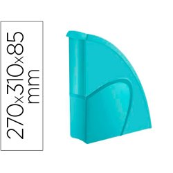 Porte-revues cep riviera polystyrene capacite 700f     270x310x85 mm coloris vert    d'eau