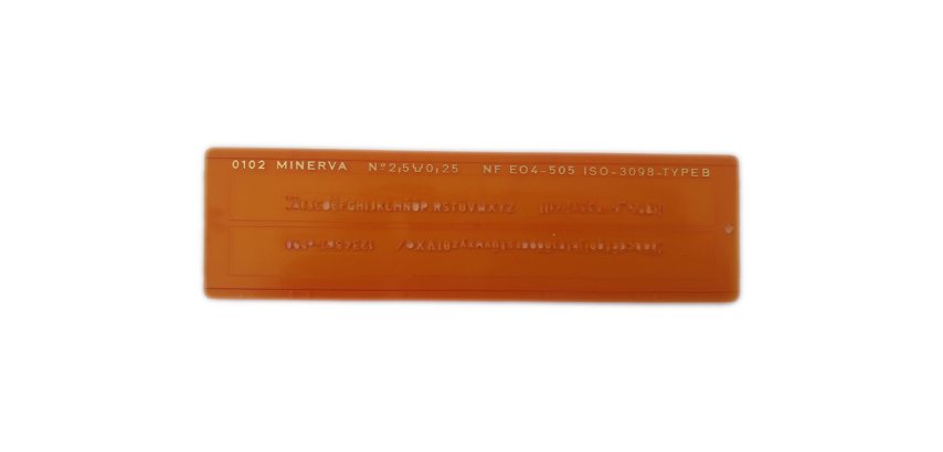 Trace-lettres minerva tracage technique 2.5mm orange