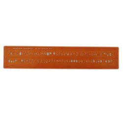 Trace-lettres minerva tracage technique 6mm orange