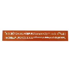 Trace-lettres minerva tracage technique 12mm orange