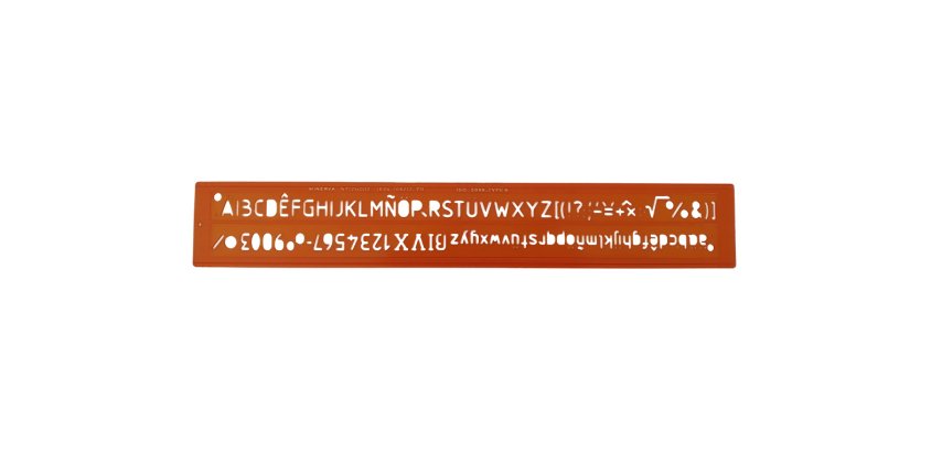 Trace-lettres minerva tracage technique 12mm orange
