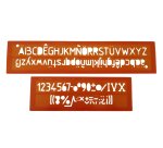 Trace-lettres minerva tracage technique 20mm orange