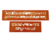 Trace-lettres minerva tracage technique 20mm orange