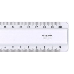 Règle plate 2 biseaux, 300 mm