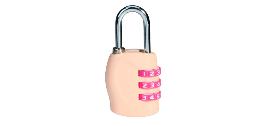Cadenas carpentras de couleur a combinaison coloris rose    62x30x15 mm