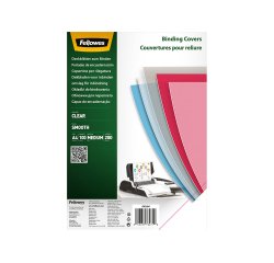 Couvertures fellowes transparente pvc 200 micra    pack de 100