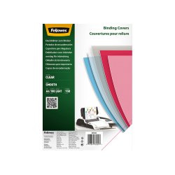 Couvertures fellowes transparente pvc 150 micra    pack de 100
