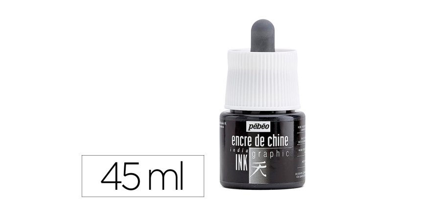 Encre de chine pebeo flacon 45ml