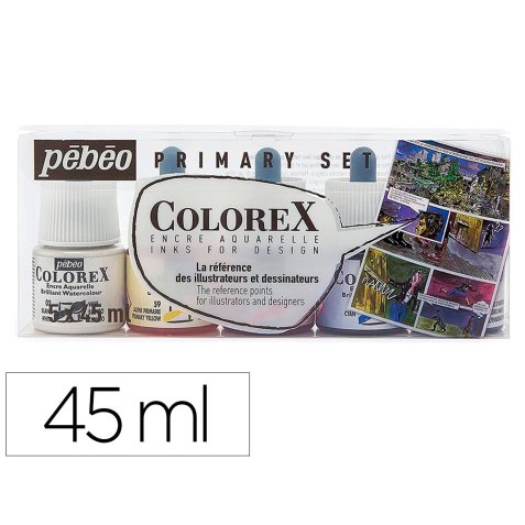 Kit colorex set 5x45ml primaire 5 encres