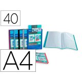Porte vues essentiel recycle personnalisable 40 vues       polypropylene a4 coloris      assortis