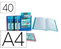 Porte vues essentiel recycle personnalisable 40 vues       polypropylene a4 coloris      assortis