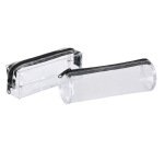 Trousse scolaire clear dimensions rond 22x7x7cm      dimensions rectangle 21x7x5cm coloris transparent