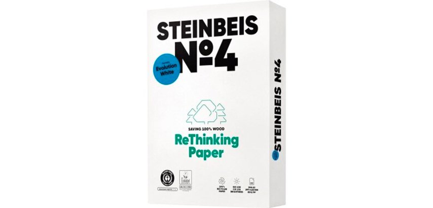 Papier steinbeis recycle multifonction nº4 80 gr a3    135cie blanc