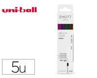 Pochette emott 5 feutres vintage colors pointe fine    coloris assortis