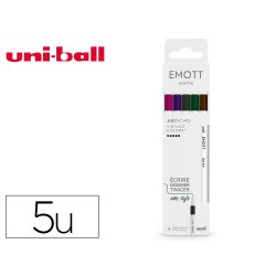 Pochette emott 5 feutres vintage colors pointe fine    coloris assortis