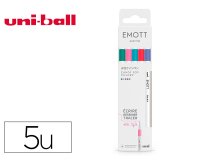 Pochette emott 5 feutres candy pop colors pointe fine  coloris assortis