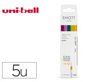 Pochette emott 5 feutres retro colors pointe fine      coloris assortis