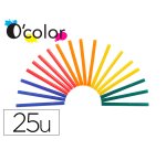 Recharge pistolet   colle de couleurs   chaud tout usage 5 couleurs 7mmx10cm 100gr       sachet de 25 un