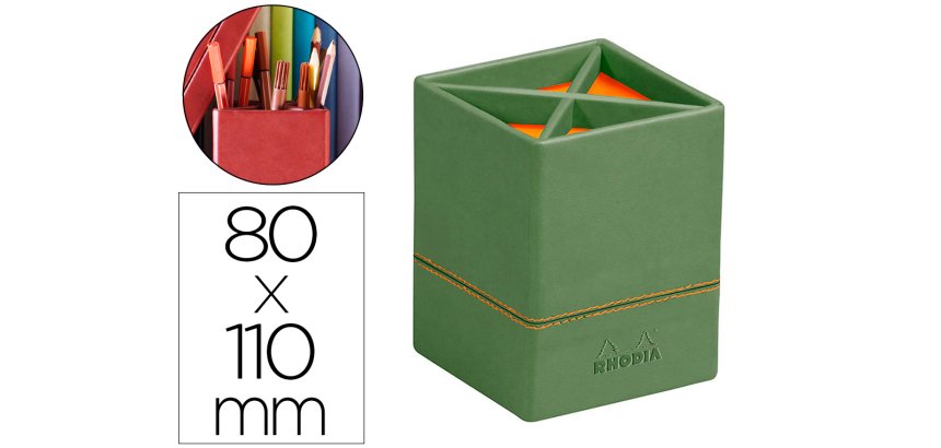 Pot à crayons, en similicuir