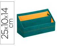 Rhodiarama porte-courrier simili cuir italien 25x10x14 cm - Paon