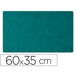 Rhodiarama sous-main souple S (60x35 cm) simili cuir italien - étui kraft - Paon