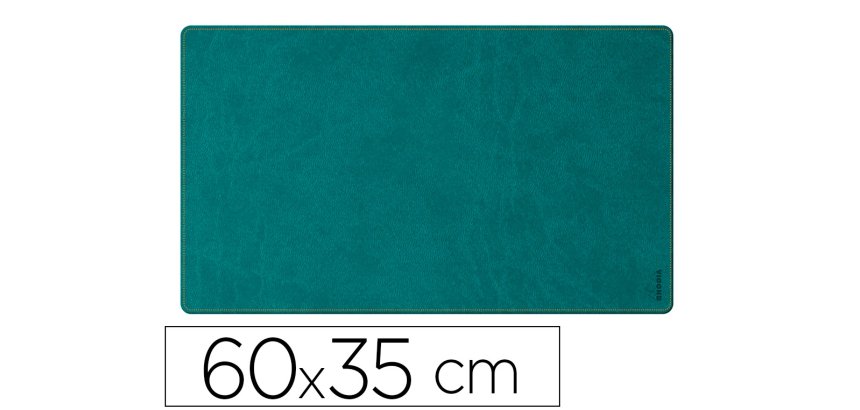 Rhodiarama sous-main souple S (60x35 cm) simili cuir italien - étui kraft - Paon