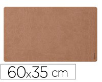 Rhodiarama sous-main souple S (60x35 cm) simili cuir italien - étui kraft - Taupe