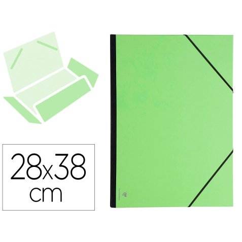 Carton à dessin Couleur à élastiques 28x38cm - Assortiment