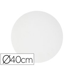 Prêt à peindre carton toilé Ø 40cm 3mm - Blanc