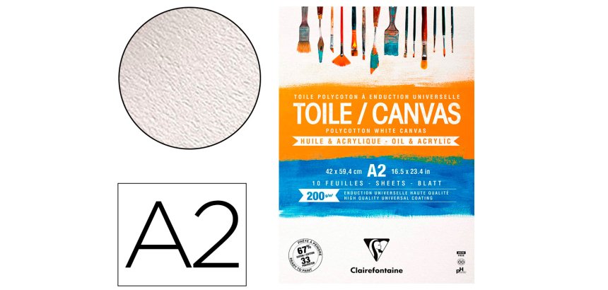 Toile à peindre Cosmos bloc collé 10F A2 200g