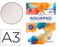 Goldline Aquapad bloc collé 30F A3 300g