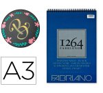 Bloc dessin 1264 fabriano a3 noir 200g  40f